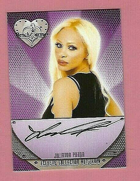 2012 julianna prada vault blue autograph|Benchwarmer 2012 Vault aurograph card Julianna Prada .